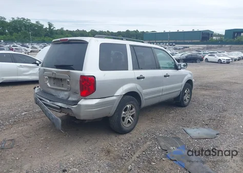 2005 Honda Pilot Ex-L из США, поврежденный, VIN 5FNYF18505B002203